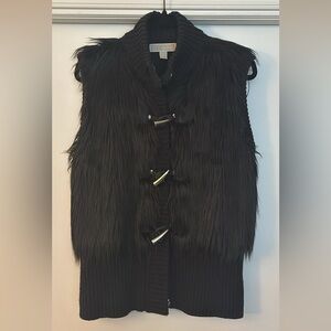 Michael Kors Plush Fur-Look Vest 🔥 Cool-Girl Vibes